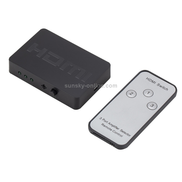 ZMT043 Interruptor HDMI 3 en 1 salida Interruptor de video 3D 1080P con control remoto - 4