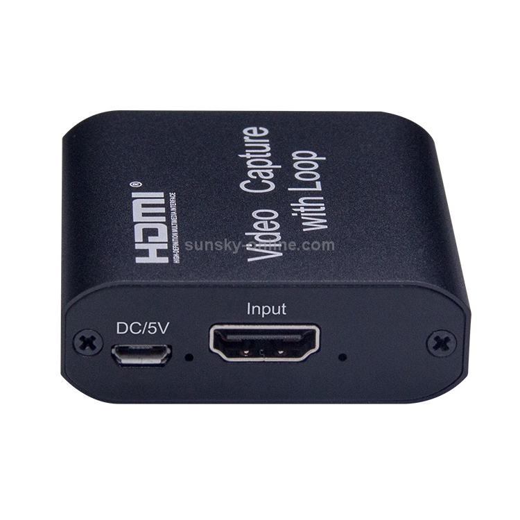 Captura de video de USB 2.0 a HDMI 4K HD con bucle (negro) - 2