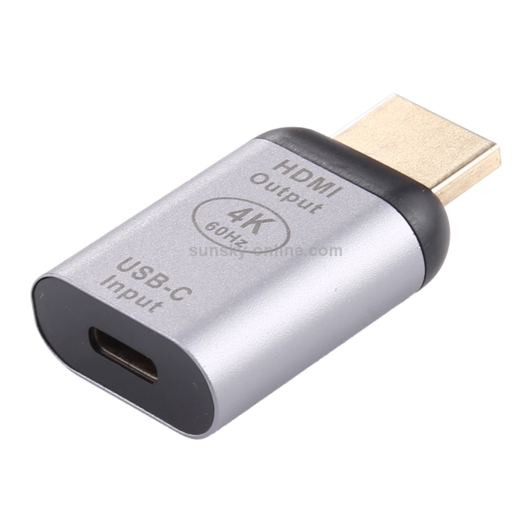 thumbnail image 2 of Usb C Male To Female HDMI Male To USB-C Female Adapter | Aluminum Alloy Type -C To HDMI Converter | 4K 60Hz Support For Windows Android Mac Windows Android Mac Compatible 2 of 11