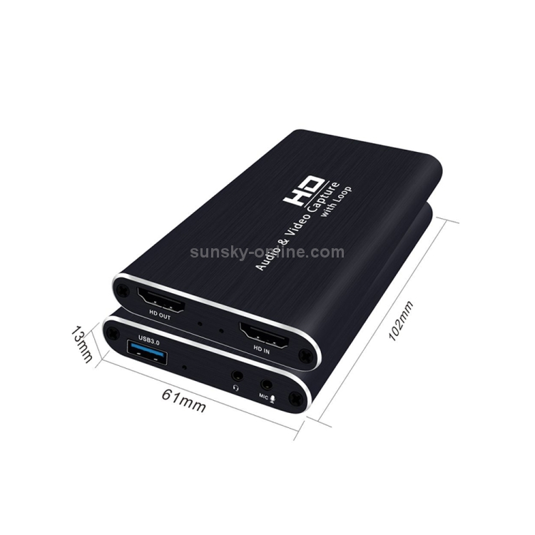 Z34 HDMI Hembra + Mic a HDMI Hembra + Audio + USB Tarjeta de captura de video y audio HD con lazo - 1