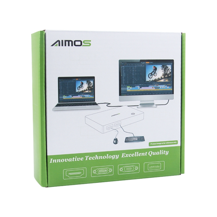Conmutador AIMOS AM-KM404K USB2.0 4 entradas y 4 salidas - 10