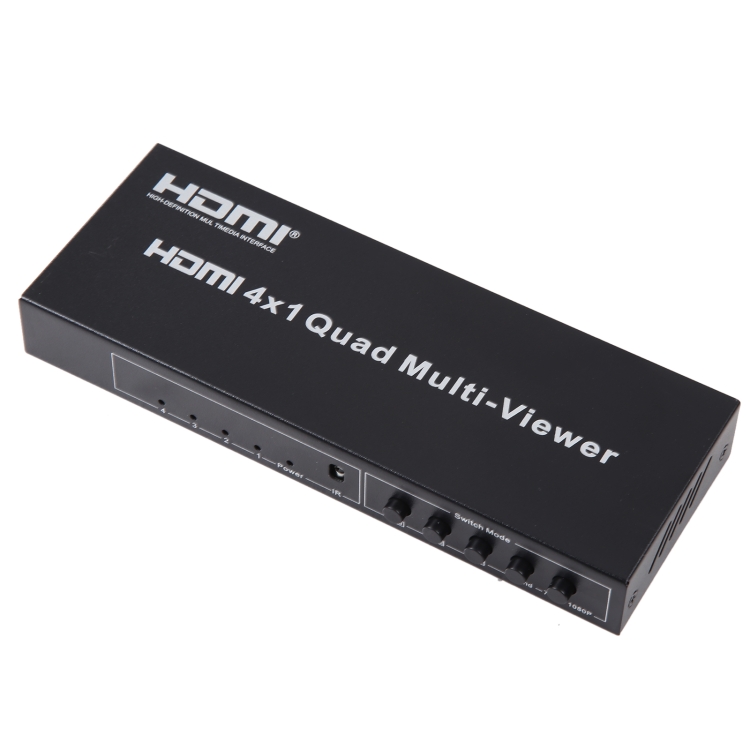 Multivisor cuádruple HDMI de salida 4 en 1 con conmutador continuo, enchufe para el Reino Unido - B2