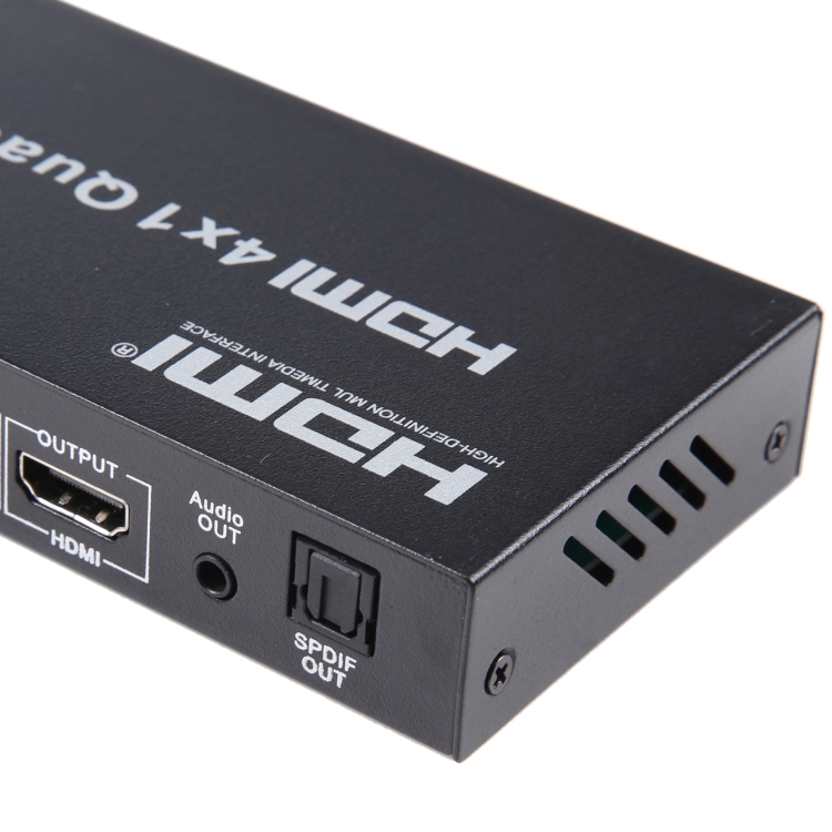 Multivisor cuádruple HDMI de salida 4 en 1 con conmutador continuo, enchufe para el Reino Unido - B3