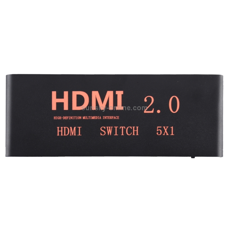 Interruptor HDMI 2.0 5X1 4K / 60Hz con control remoto, enchufe de la UE - 1