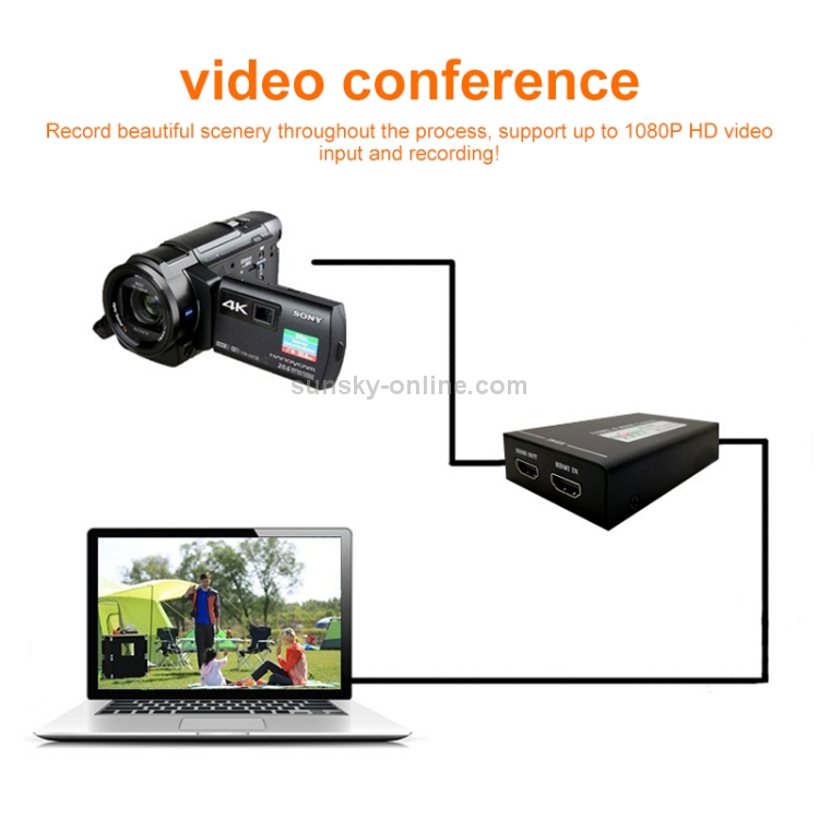 EC290 HDMI USB3.0 Caja de grabación de video HD Tarjeta de transmisión en vivo - 6