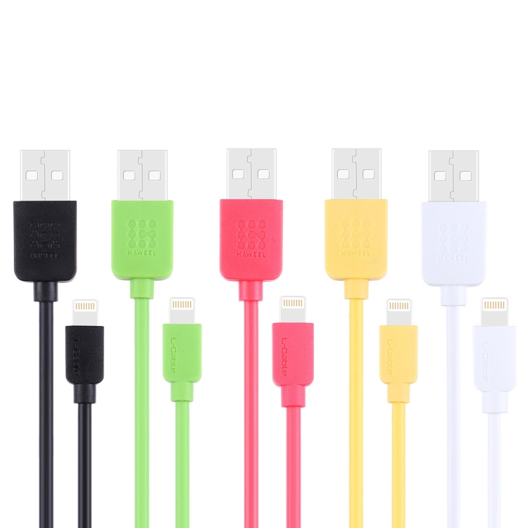 35 PCS Mixed Colors HAWEEL 1m High Speed 35 Cores 8 pin to USB Sync Charging Cable Kit with Candy Cans Package 35 PCS Mixed Colors HAWEEL 1m High Speed 35 Cores 8 pin to USB Sync Charging Cable Kit with Candy Cans Package