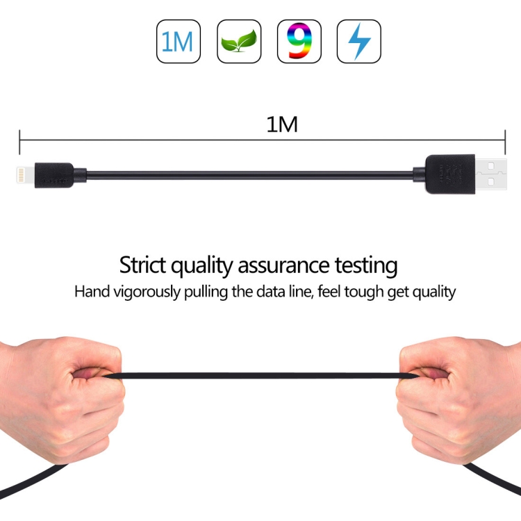 35 PCS Mixed Colors HAWEEL 1m High Speed 35 Cores 8 pin to USB Sync Charging Cable Kit with Candy Cans Package 35 PCS Mixed Colors HAWEEL 1m High Speed 35 Cores 8 pin to USB Sync Charging Cable Kit with Candy Cans Package