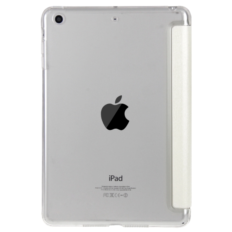 HAWEEL 3-folding Smart Case Clear Back Cover with Holder for iPad mini 3 / 2 / 1(White) HAWEEL 3-folding Smart Case Clear Back Cover with Holder for iPad mini 3 / 2 / 1(White)