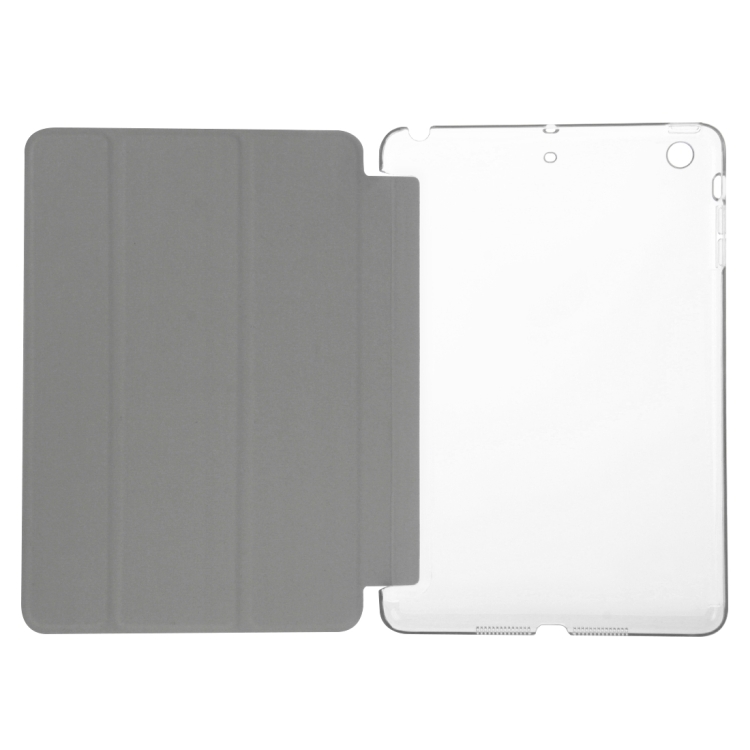 HAWEEL 3-folding Smart Case Clear Back Cover with Holder for iPad mini 3 / 2 / 1(White) HAWEEL 3-folding Smart Case Clear Back Cover with Holder for iPad mini 3 / 2 / 1(White)