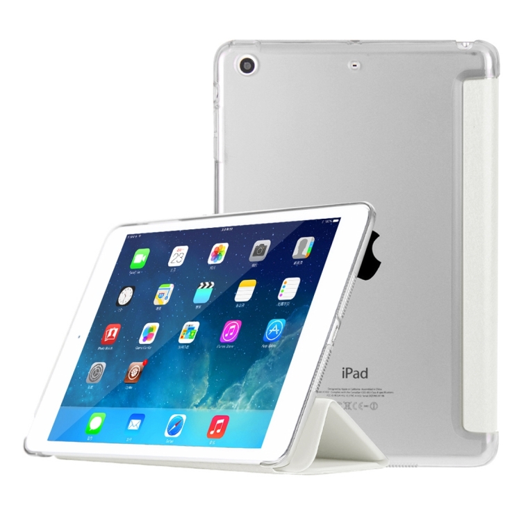 HAWEEL 3-folding Smart Case Clear Back Cover with Holder for iPad mini 3 / 2 / 1(White) HAWEEL 3-folding Smart Case Clear Back Cover with Holder for iPad mini 3 / 2 / 1(White)