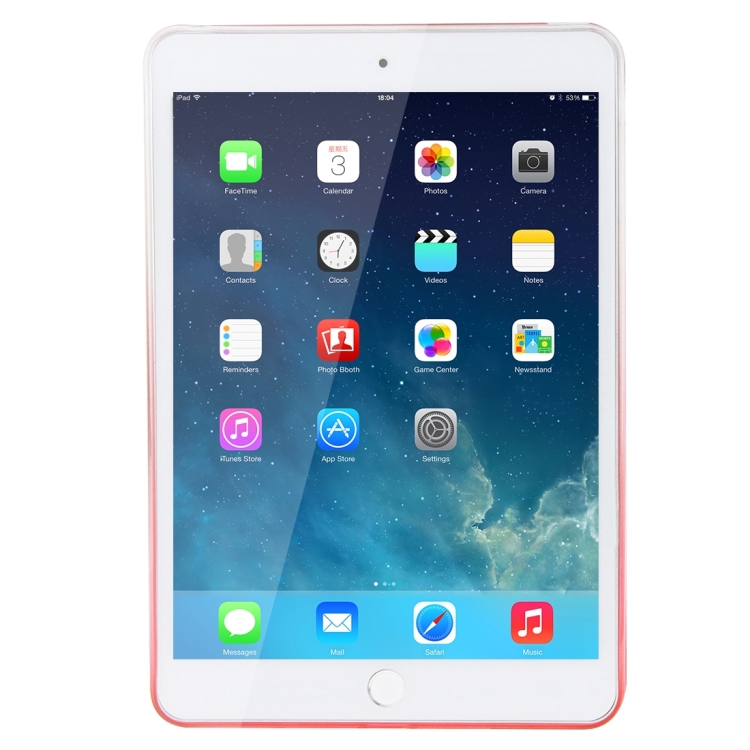 HAWEEL Slim Gradient Color Clear Soft TPU Protective Case for iPad Air 2(Pink) HAWEEL Slim Gradient Color Clear Soft TPU Protective Case for iPad Air 2(Pink)