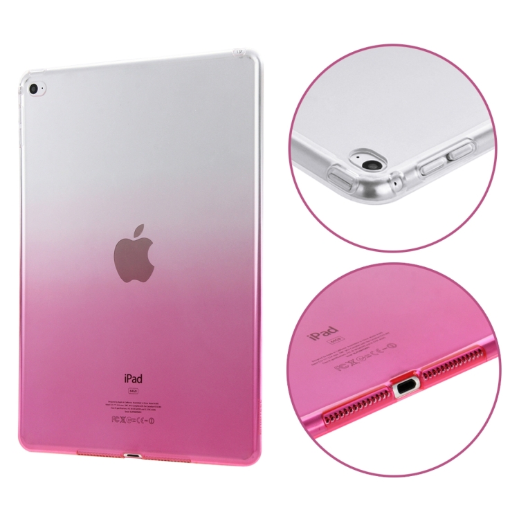 HAWEEL Slim Gradient Color Clear Soft TPU Protective Case for iPad Air 2(Pink) HAWEEL Slim Gradient Color Clear Soft TPU Protective Case for iPad Air 2(Pink)