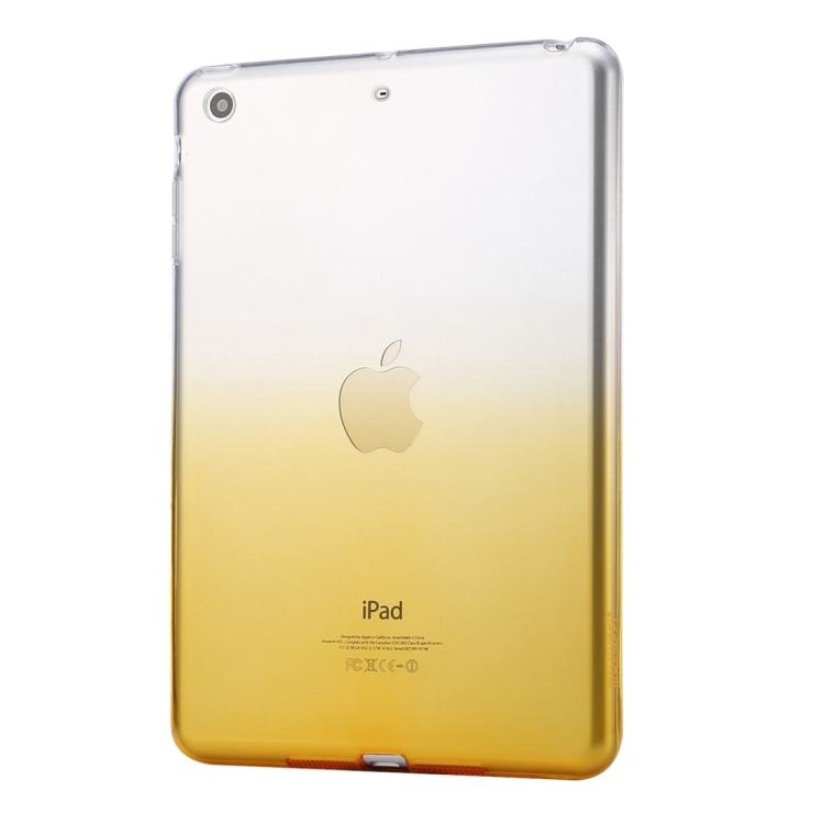 HAWEEL for iPad mini 1 / 2 / 3 Slim Gradient Color Clear Soft TPU Case(Orange) HAWEEL for iPad mini 1 / 2 / 3 Slim Gradient Color Clear Soft TPU Case(Orange)