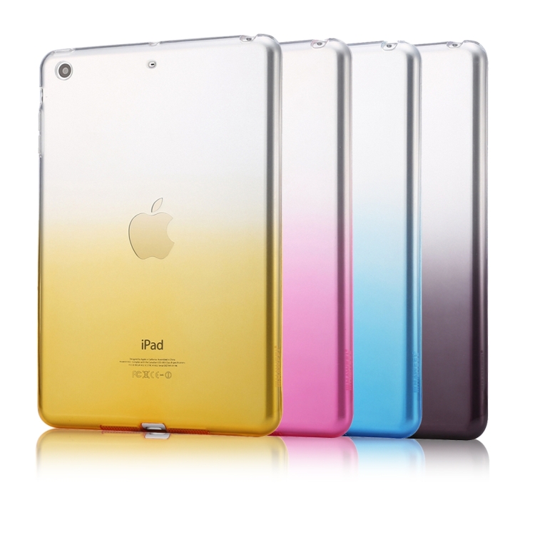 HAWEEL for iPad mini 1 / 2 / 3 Slim Gradient Color Clear Soft TPU Case(Orange) HAWEEL for iPad mini 1 / 2 / 3 Slim Gradient Color Clear Soft TPU Case(Orange)