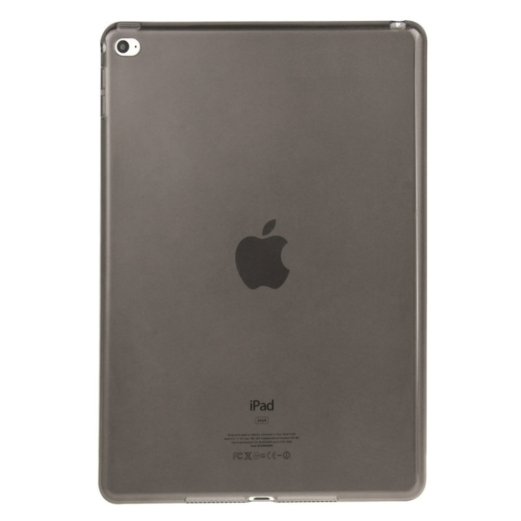 HAWEEL Slim Transparent TPU Protective Case for iPad Air 2(Black)