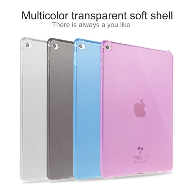 HAWEEL Slim Transparent TPU Protective Case for iPad Air 2(Black)
