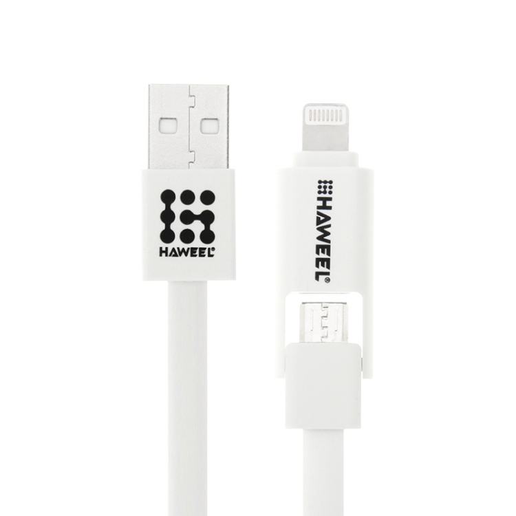 [US Warehouse] HAWEEL 3 in 1 Car Charger Kit (Dual Ports USB Car Charger + Air Vent Car Mount + 1m Micro USB & 8 Pin to USB Cable)