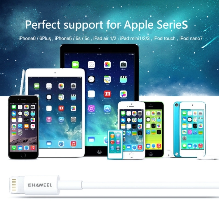 5 PCS HAWEEL 1m 8 Pin USB Data Sync Charging Cable Kits For iPhone X, iPhone 8, iPhone 7 & 7 Plus, iPhone 6 & 6s, iPhone 6 Plus & 6s Plus, iPhone 5 & 5s & 5C, iPad Air, iPad mini(White) 5 PCS HAWEEL 1m 8 Pin USB Data Sync Charging Cable Kits For iPhone X, iPhone 8, iPhone 7 & 7 Plus, iPhone 6 & 6s, iPhone 6 Plus & 6s Plus, iPhone 5 & 5s & 5C, iPad Air, iPad mini(White)