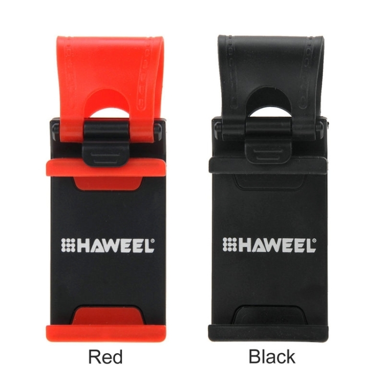 [UK Warehouse] HAWEEL Universal Car Steering Wheel Phone Mount Holder(Red)