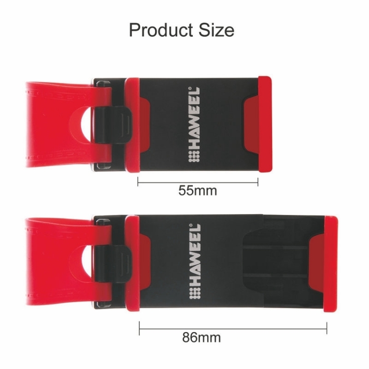 [UK Warehouse] HAWEEL Universal Car Steering Wheel Phone Mount Holder(Red)