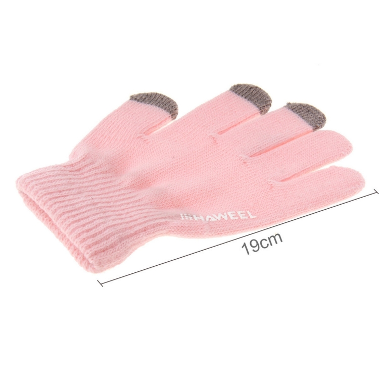 HAWEEL 19cm Three Fingers Touch Screen Gloves + DIY Christmas Decoration for Women, Christmas Decoration Random Delivery 4 PCS(Pink) HAWEEL 19cm Three Fingers Touch Screen Gloves + DIY Christmas Decoration for Women, Christmas Decoration Random Delivery 4 PCS(Pink)