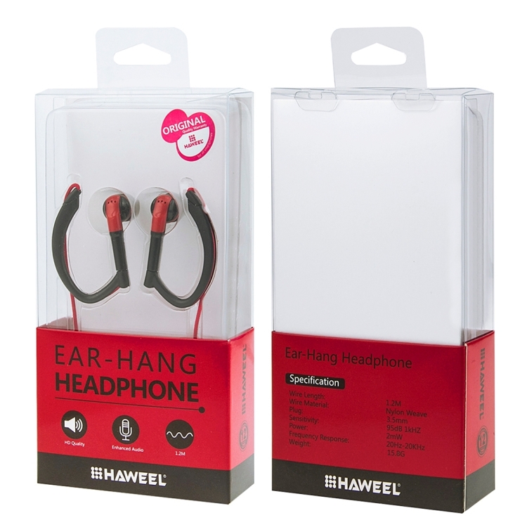 HAWEEL Weave Earhook In-ear Earphones with Mic & Line Control HAWEEL Weave Earhook In-ear Earphones with Mic & Line Control