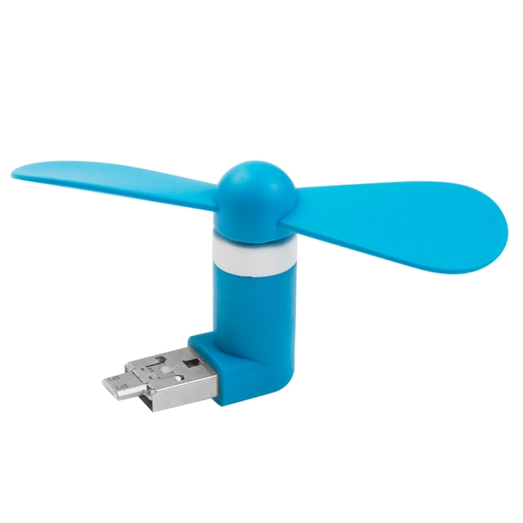 HAWEEL 3.5 inch Fashion Two Ports Portable USB / Micro USB Phone Mini Fan with Two Leaves HAWEEL 3.5 inch Fashion Two Ports Portable USB / Micro USB Phone Mini Fan with Two Leaves