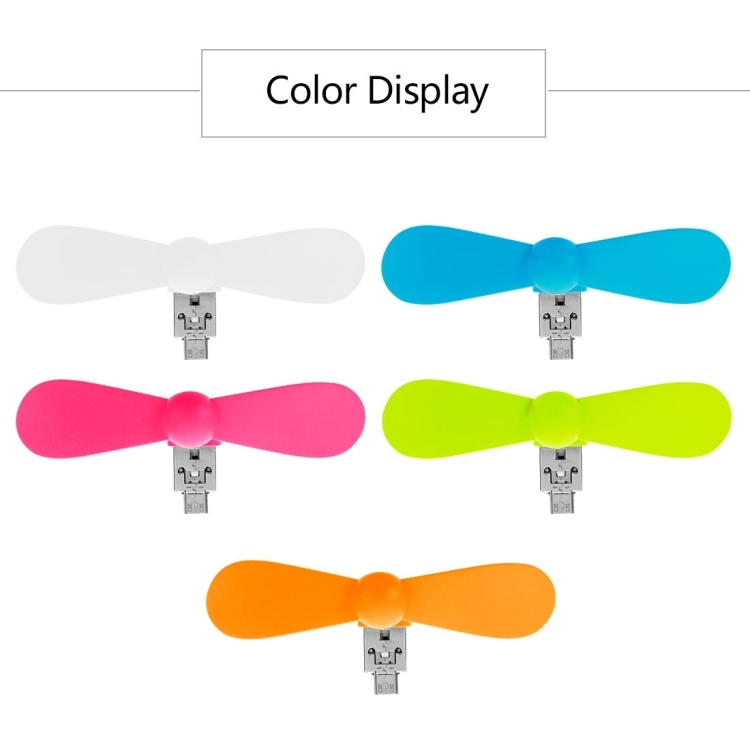 HAWEEL 3.5 inch Fashion Two Ports Portable USB / Micro USB Phone Mini Fan with Two Leaves HAWEEL 3.5 inch Fashion Two Ports Portable USB / Micro USB Phone Mini Fan with Two Leaves