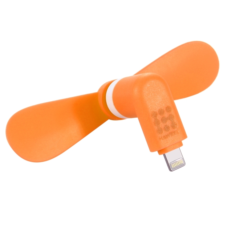 HAWEEL 3.5 inch Fashion Portable 8 Pin USB Phone Mini Fan with Two Leaves HAWEEL 3.5 inch Fashion Portable 8 Pin USB Phone Mini Fan with Two Leaves