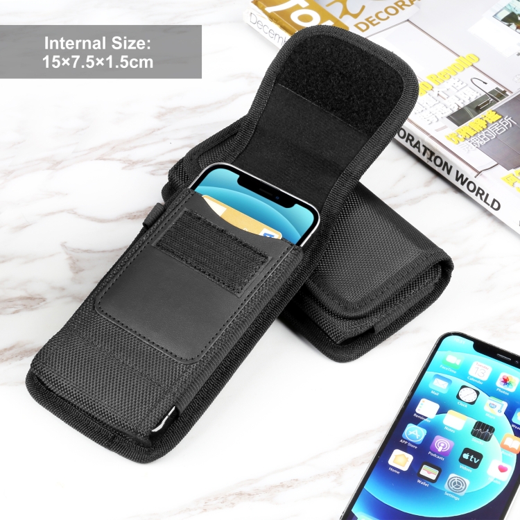 Flip Phone Case Universal Cell Phone Pouch Nylon Holster Vertical