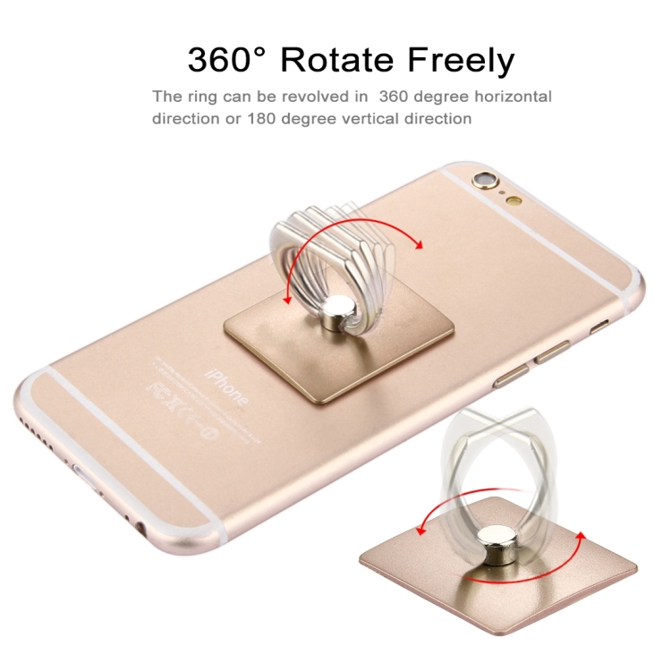 360 Degrees Rotation Ring Phone Holder(Gold) - 6