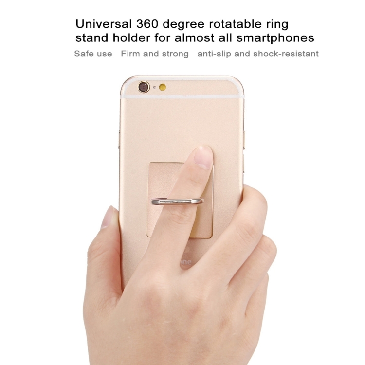 360 Degrees Rotation Ring Phone Holder(Gold) - 7