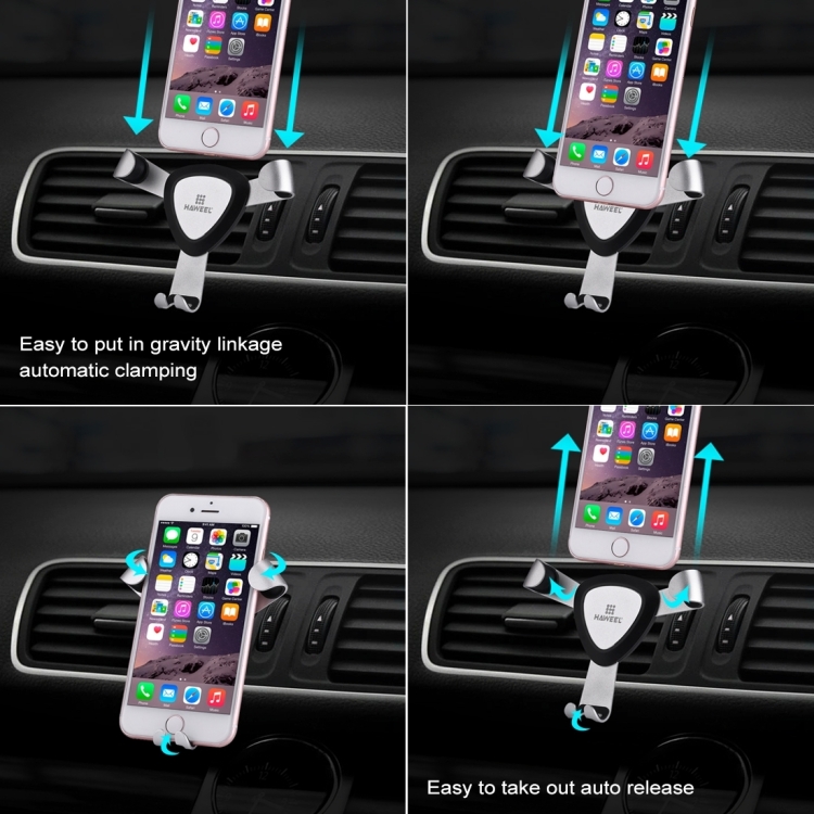 [US Warehouse] HAWEEL Triangle Design Universal Car Air Vent Phone Holder Mount