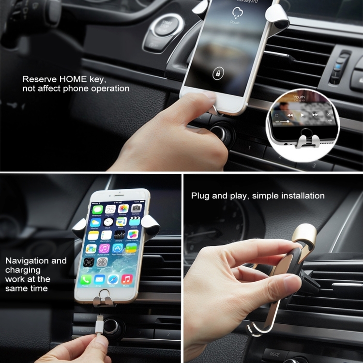 [US Warehouse] HAWEEL Triangle Design Universal Car Air Vent Phone Holder Mount