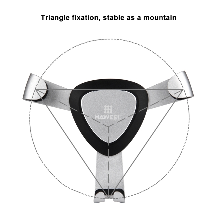 [US Warehouse] HAWEEL Triangle Design Universal Car Air Vent Phone Holder Mount