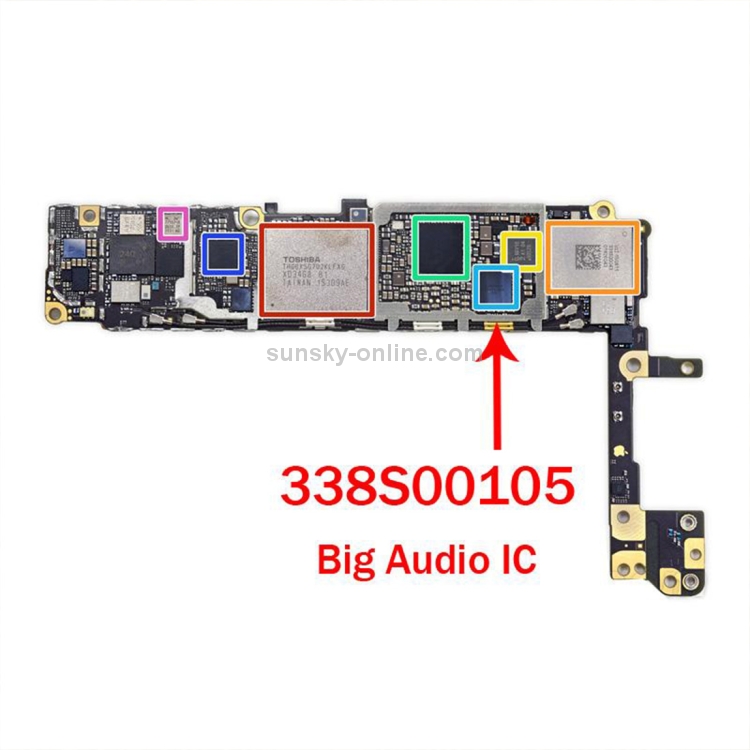 Iphone 7 plus схема аудиокодек