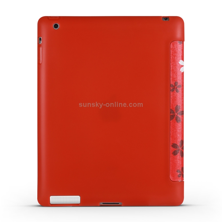 Sakura Pattern Horizontal Flip PU Leather Case for iPad 4 / 3 / 2, with Three-folding Holder & Honeycomb TPU Cover Sakura Pattern Horizontal Flip PU Leather Case for iPad 4 / 3 / 2, with Three-folding Holder & Honeycomb TPU Cover