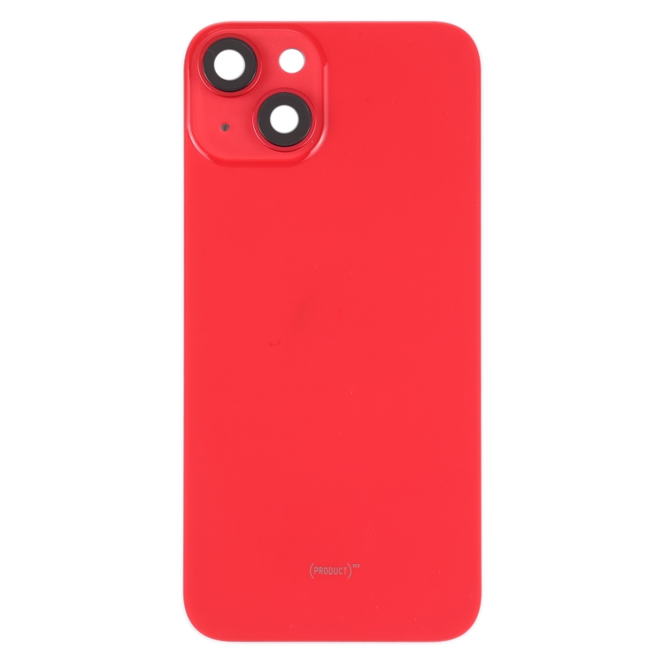 Para iPhone 14 Plus carcasa trasera con lente de cámara (rojo) - 1