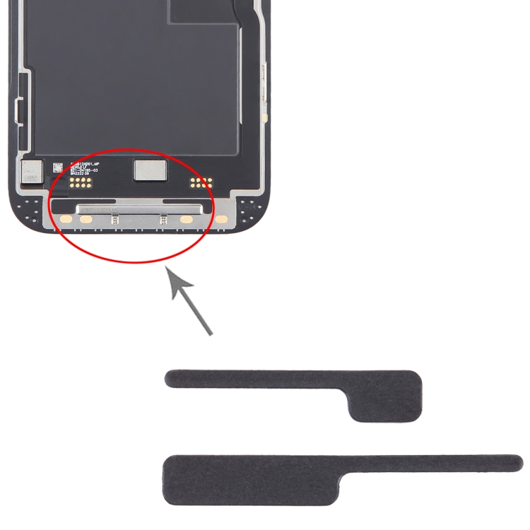100/Set para iPhone 14 Pro Soporte LCD Almohadillas de espuma de esponja - 4