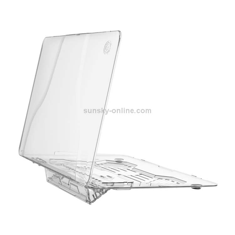 For MacBook Air 13.3 inch A1466 2012-2017 / A1369 2010-2012 Multi-function Ultra-thin Translucent Heat Dissipation Laptop PC Protective Case with Holder & Handle & Slip-resistant Feet(Transparent) For MacBook Air 13.3 inch A1466 2012-2017 / A1369 2010-2012 Multi-function Ultra-thin Translucent Heat Dissipation Laptop PC Protective Case with Holder & Handle & Slip-resistant Feet(Transparent)