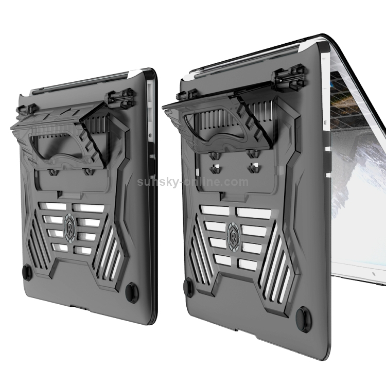 For MacBook Air 13.3 inch A1466 2012-2017 / A1369 2010-2012 Multi-function Ultra-thin Translucent Heat Dissipation Laptop PC Protective Case with Holder & Handle & Slip-resistant Feet(Transparent) For MacBook Air 13.3 inch A1466 2012-2017 / A1369 2010-2012 Multi-function Ultra-thin Translucent Heat Dissipation Laptop PC Protective Case with Holder & Handle & Slip-resistant Feet(Transparent)