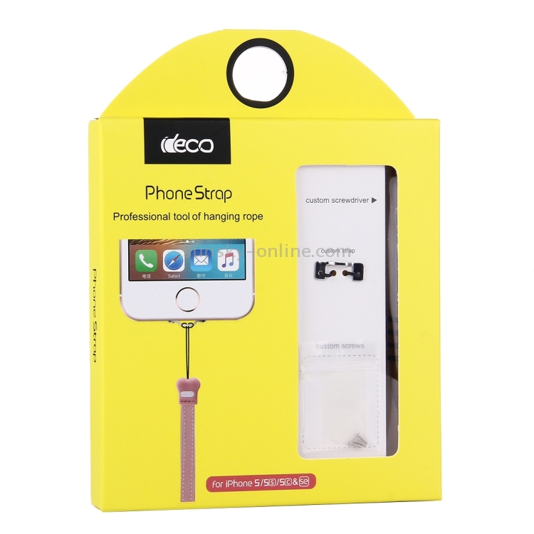 For iPhone SE & 5s & 5c & 5 Stainless Steel Material Lanyard Hanger with Screwdriver For iPhone SE & 5s & 5c & 5 Stainless Steel Material Lanyard Hanger with Screwdriver