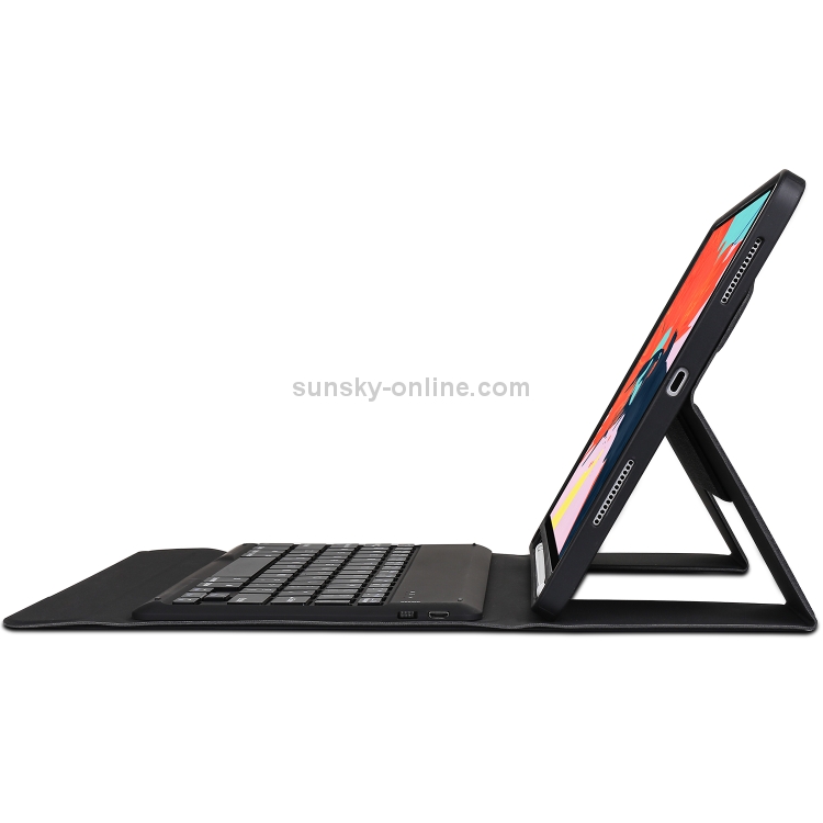 K01 Ultra-thin One-piece Bluetooth Keyboard Tablet Case for iPad Pro 11 inch (2018), with Bracket Function(Black) K01 Ultra-thin One-piece Bluetooth Keyboard Tablet Case for iPad Pro 11 inch (2018), with Bracket Function(Black)