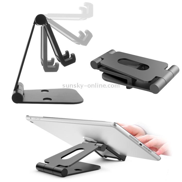 Yangkelly Support de Tablette Pliable et Réglable, en Alliage D'aluminium  pour iPad 7 à 12,9, Téléphones Portables, Surfaces, etc. (Zone Grise) :  : Informatique