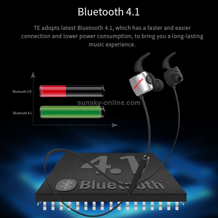 Bluedio TE Bluetooth 4.1 Wireless Sports Headphones Sweatproof Running Earbuds with Mic Bluedio TE Bluetooth 4.1 Wireless Sports Headphones Sweatproof Running Earbuds with Mic
