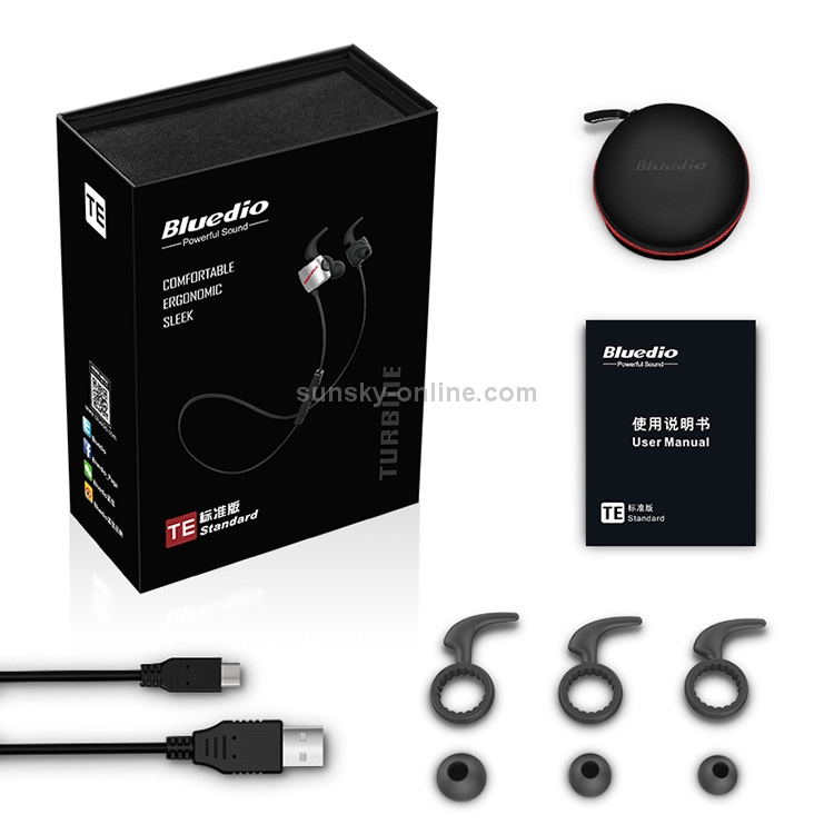 Bluedio TE Bluetooth 4.1 Wireless Sports Headphones Sweatproof Running Earbuds with Mic Bluedio TE Bluetooth 4.1 Wireless Sports Headphones Sweatproof Running Earbuds with Mic
