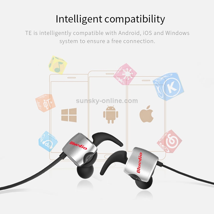 Bluedio TE Bluetooth 4.1 Wireless Sports Headphones Sweatproof Running Earbuds with Mic Bluedio TE Bluetooth 4.1 Wireless Sports Headphones Sweatproof Running Earbuds with Mic