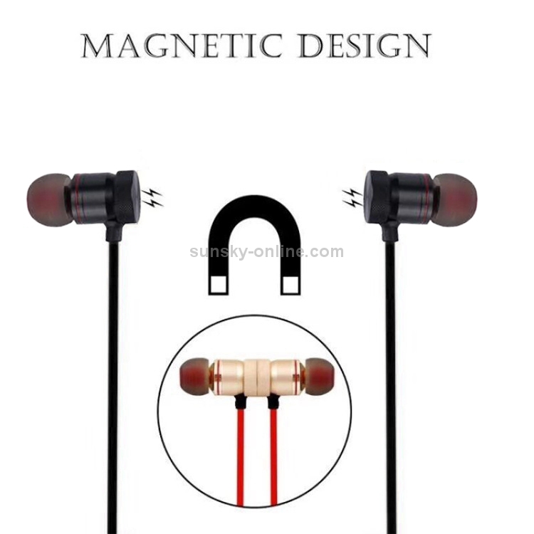 Magnetic Suction Wireless Bluetooth In-Ear Headphone Sports Headset with Mic Magnetic Suction Wireless Bluetooth In-Ear Headphone Sports Headset with Mic