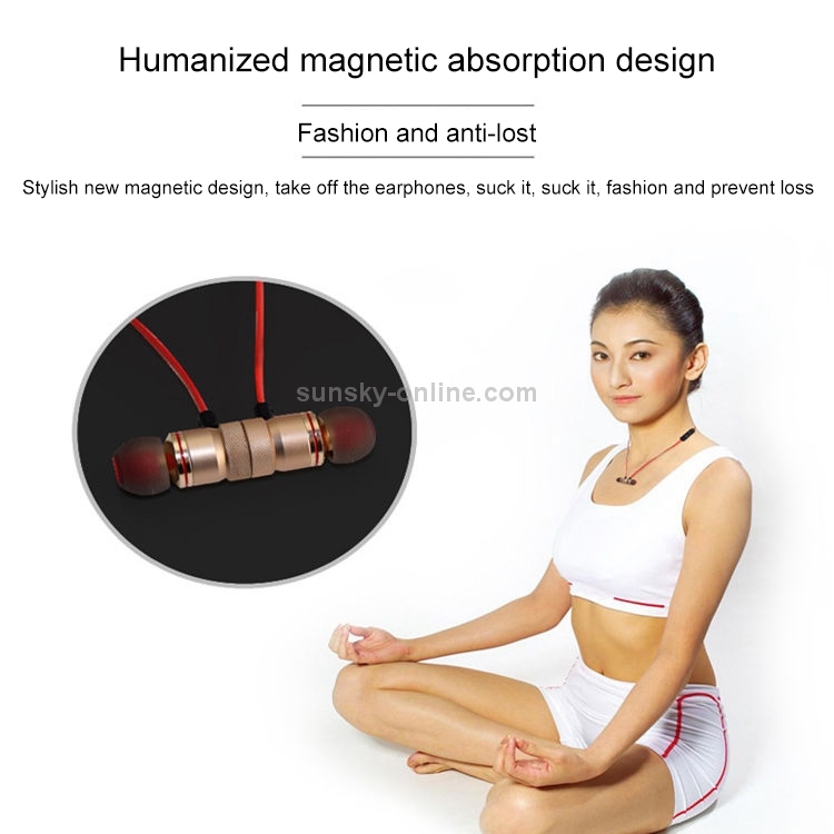 Magnetic Suction Wireless Bluetooth In-Ear Headphone Sports Headset with Mic Magnetic Suction Wireless Bluetooth In-Ear Headphone Sports Headset with Mic
