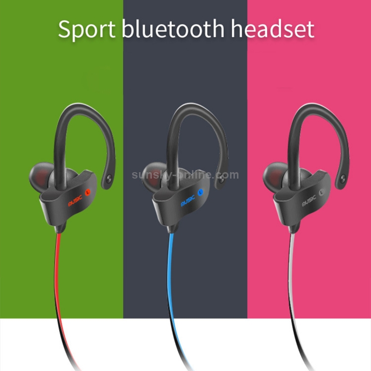 Ear Hooks Stereo Sports Wireless Bluetooth Earphones, with Mic Support  1 Connect 2 Function